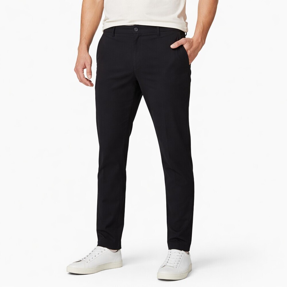 Lululemon ABC Slim Fit Trousers Black Size 32 Warpstreme Performance LM5AO4S - Picture 1 of 6